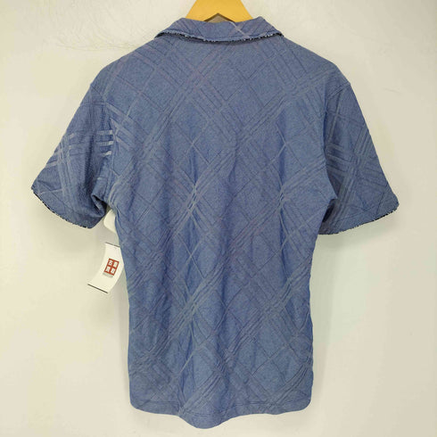 ハイダウェイニコル HIDEAWAYS NICOLE バイヤスチェックスキッパー半袖ポロシャツ メンズ EUR:50
