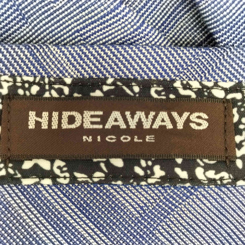 ハイダウェイニコル HIDEAWAYS NICOLE バイヤスチェックスキッパー半袖ポロシャツ メンズ EUR:50