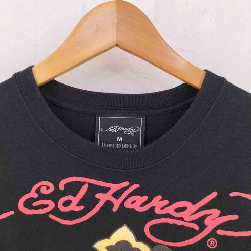 エドハーディー Ed Hardy プリント デザイン ロングスリーブTシャツ Y2K レディース import:M