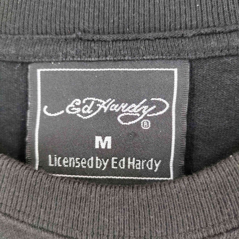 エドハーディー Ed Hardy プリント デザイン ロングスリーブTシャツ Y2K レディース import:M