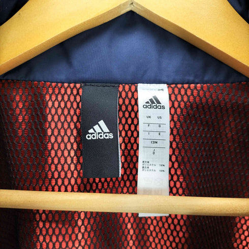 アディダス adidas スリーストライプ スリーブ ジップアップ ウィンドブレーカー フード収納可 メンズ O