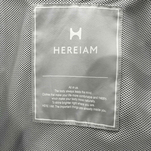 HEREIAM 撥水 グロッシー ブルゾン クロップド マウンテン パーカー レディース