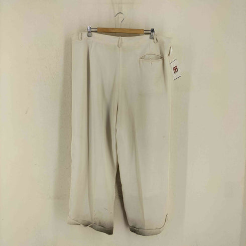 CARMEL ZHAO 80s USA製 BIG SIZE 3タック ワイドスラックスパンツ メンズ 42