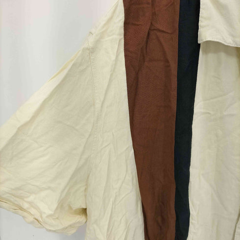 キングサイズ KINGSIZE BIG SIZE ラインデザイン オープンカラー レーヨン シャツ メンズ 3XL