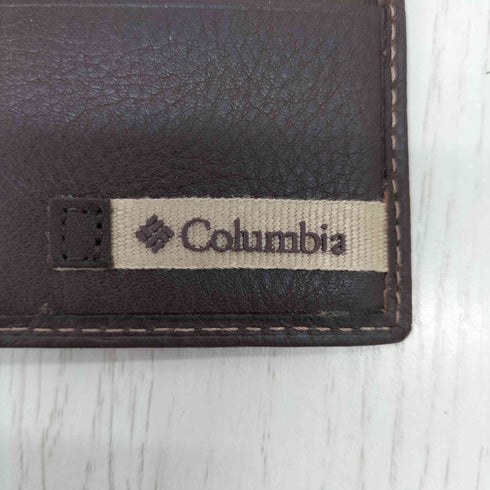 コロンビア Columbia リアルレザー二つ折り マネークリップ財布 メンズ ONE SIZE