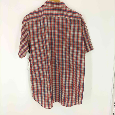 KING SPORT コットンポリ レギュラーカラーS/S チェックシャツ メンズ JPN:L