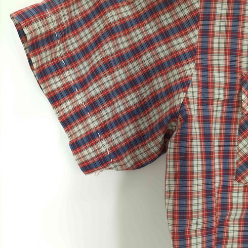 KING SPORT コットンポリ レギュラーカラーS/S チェックシャツ メンズ JPN:L