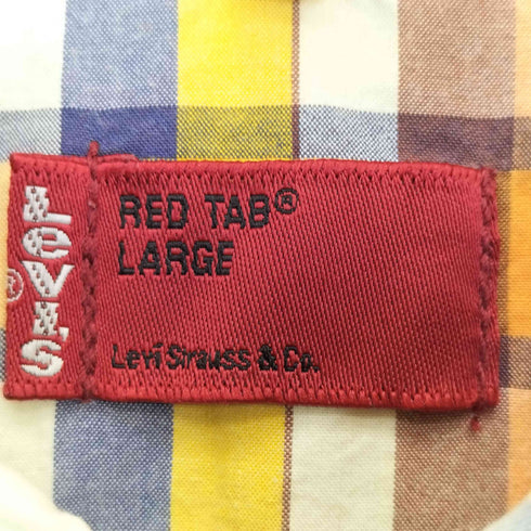 リーバイス Levis 00s RED TAG チェック ウエスタンシャツ メンズ import:L