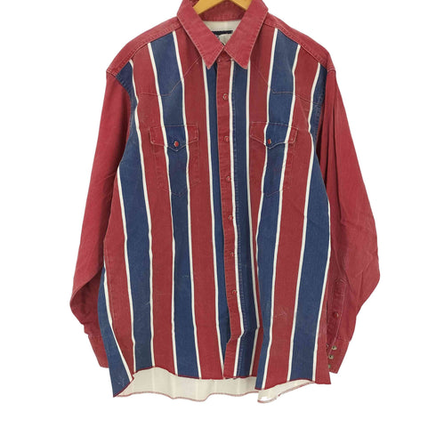 ラングラー Wrangler 80-90S REGULAR FIT L/S ストライプシャツ メンズ 171/2-36