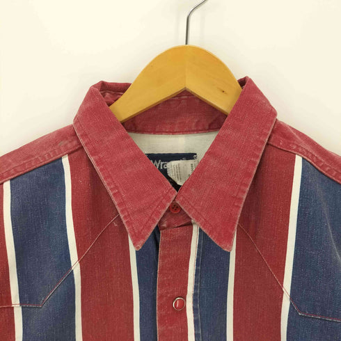 ラングラー Wrangler 80-90S REGULAR FIT L/S ストライプシャツ メンズ 171/2-36