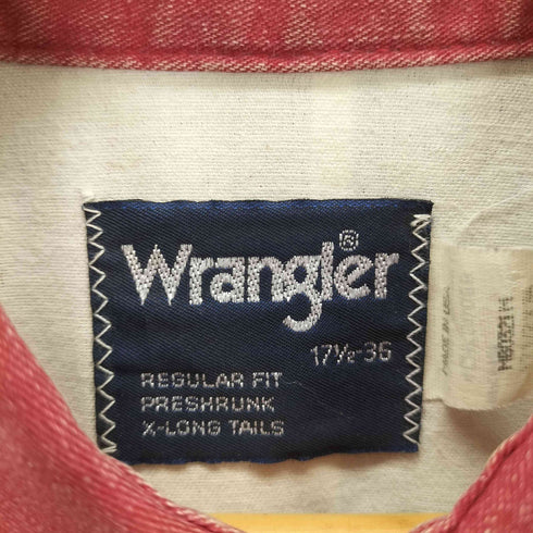 ラングラー Wrangler 80-90S REGULAR FIT L/S ストライプシャツ メンズ 171/2-36