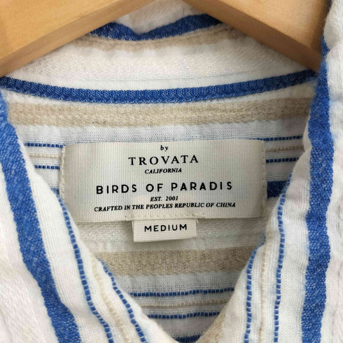 BIRDS OF PARADIS by TROVATA マルチストライプ L/S シャツワンピース レディース JPN:M