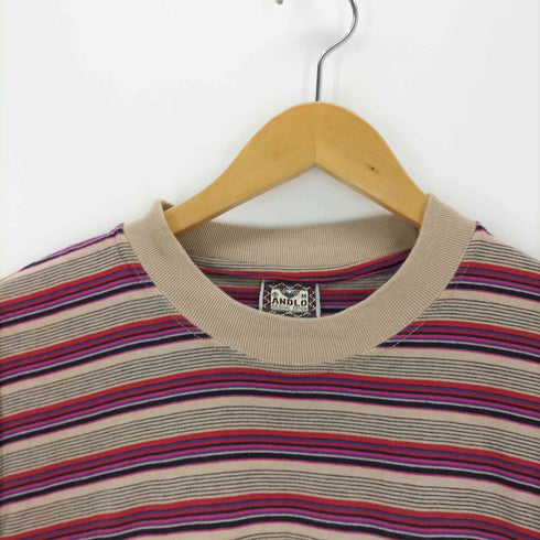 ANDLO クルーネックS/S ボーダーTシャツ メンズ JPN:M