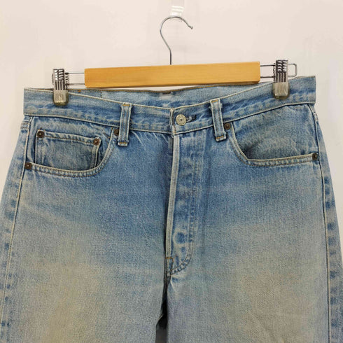 リーバイス Levis 501 66後期 ボタン裏6 黒カン 赤耳 ポケット裏チェーンステッチ スモールE アイスウォッシュ メンズ