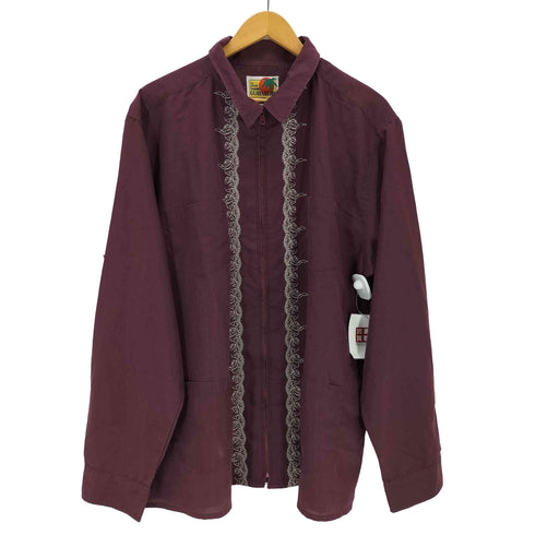 ドグァジャベーラ GUAYABERA 刺繍デザイン ジップアップシャツジャケット メンズ import:XL