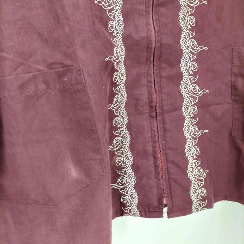 ドグァジャベーラ GUAYABERA 刺繍デザイン ジップアップシャツジャケット メンズ import:XL