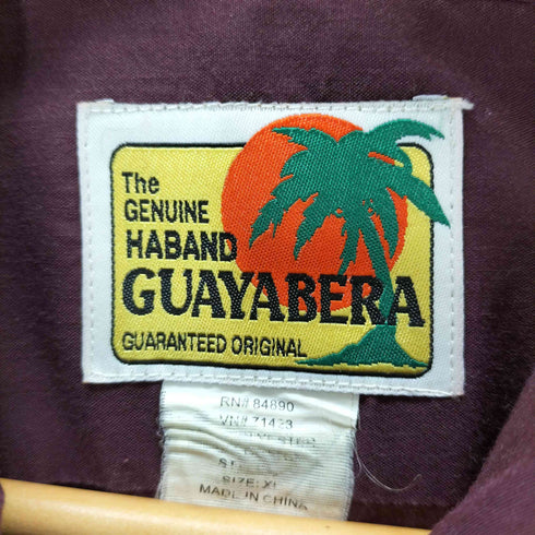 ドグァジャベーラ GUAYABERA 刺繍デザイン ジップアップシャツジャケット メンズ import:XL
