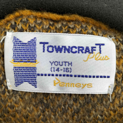 タウンクラフト TOWNCRAFT 総柄 アクリルニット セーター メンズ