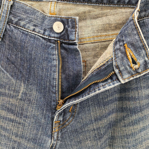 ボブソン BOBSON CRACK WASH ブーツカットデニムパンツ メンズ