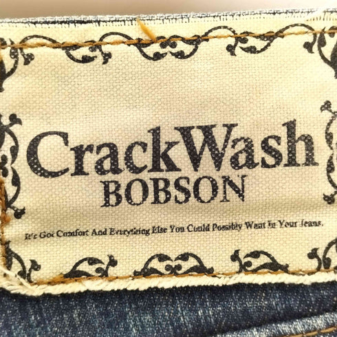 ボブソン BOBSON CRACK WASH ブーツカットデニムパンツ メンズ