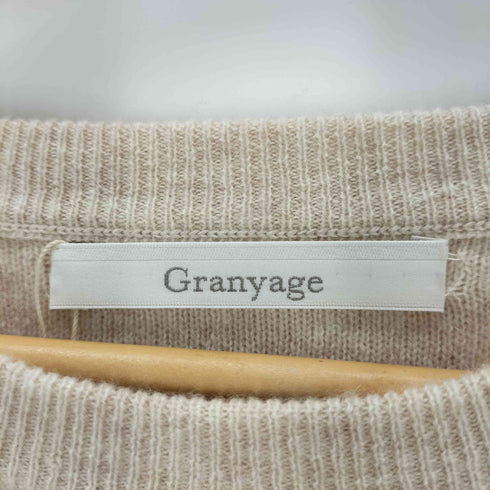 グランヤージュ Granyage エンボスロゴ カシミヤニット メンズ 38