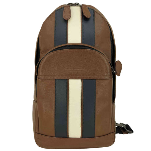 コーチ COACH ストライプ レザー ボディー バッグ メンズ