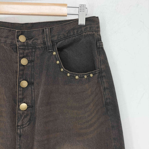ウィゴー WEGO スーパーバギースタッズデニムパンツ メンズ JPN:M