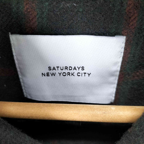 サタデーズニューヨークシティ Saturdays NYC OPEN COLLAR FLANNEL CHECK SHIRTS メンズ JPN:S