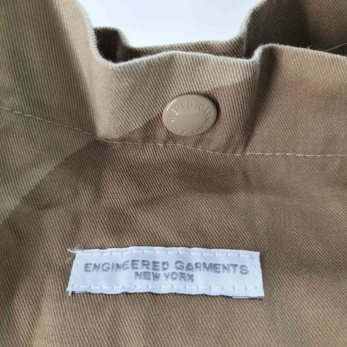 エンジニアードガーメンツ Engineered Garments Carry All Tote Khaki Animal Print Cotton Flat Twill レディース