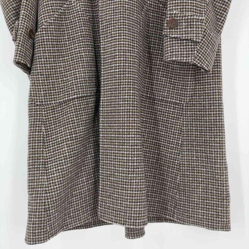 ROLIAT 千鳥格子 スタンドカラーコート メンズ 48