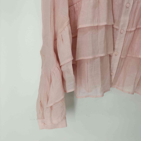 ザラ ZARA フリルロマンティックブラウス レディース import:L