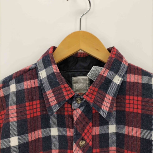 OUTDOOR EXCHANGE 中綿キルティングネルシャツ メンズ JPN:L