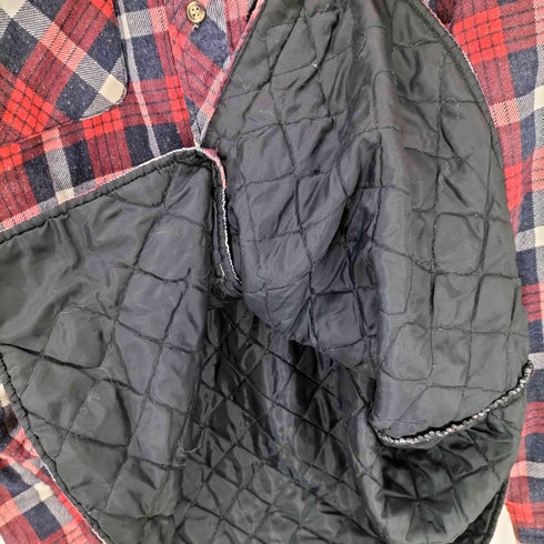 OUTDOOR EXCHANGE 中綿キルティングネルシャツ メンズ JPN:L