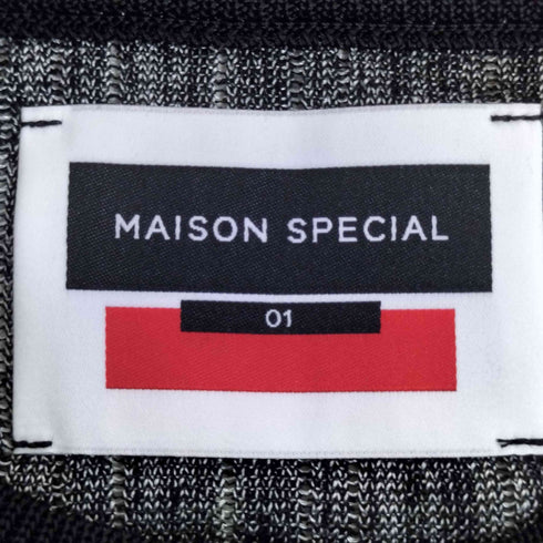 メゾンスペシャル MAISON SPECIAL 25SS Prime-Over Gradation Short Sleeve Crew Neck Knit T-Shirt プライムオーバーグラデーションショートスリーブクルーネックニットTシャツ メンズ JPN:1