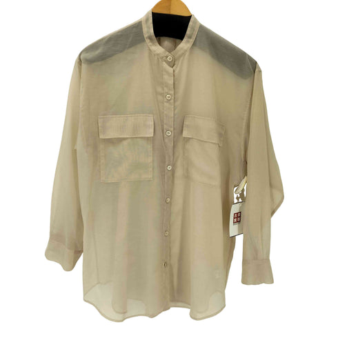 ユナイテッドアローズ UNITED ARROWS UBCB オーガンジー バンドカラーシャツ† レディース FREE