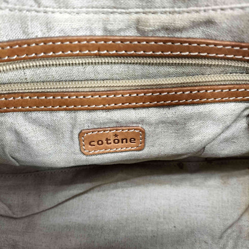 cotone ゼブラ ハラコ レザー ワンショルダー バッグ レディース