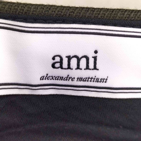 アミアレクサンドルマテュッシ AMI ALEXANDRE MATTIUSSI ウール ボタンフライ クロップドパンツ メンズ 38