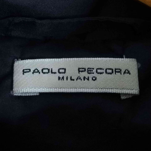 PAOLO PECORA piuma d'oca ベンチレーションダブルジップ フーデッドダウン メンズ import:S