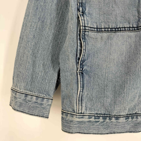 ヴェトモンドゥトラバイユ VETEMENTS DE TRAVAIL ウォッシュドデニムジャケット レディース 40