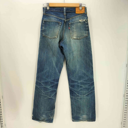 シュガーケーン SUGAR CANE CANES ダメージ ペイント ボタンフライ 5ポケット ストレート デニム パンツ 赤耳 濃絹 メンズ