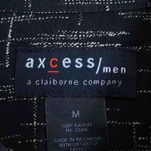AXCESS レーヨン総柄レギュラーカラーシャツ メンズ import:M