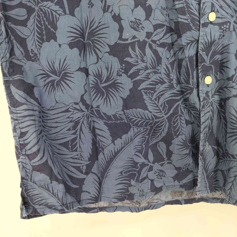 ポロラルフローレン POLO RALPH LAUREN SLIM FIT 花柄 コットン アロハシャツ メンズ import:XL
