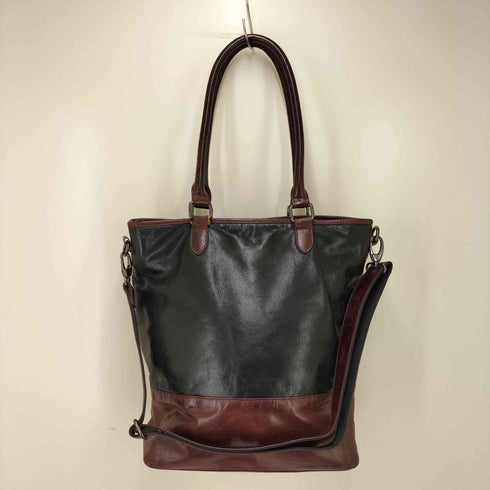 ミッシェルクラン MICHEL KLEIN バイカラー 2way レザーショルダーバッグ レディース