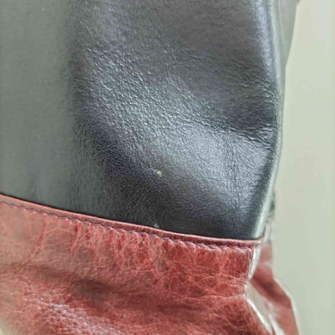 ミッシェルクラン MICHEL KLEIN バイカラー 2way レザーショルダーバッグ レディース