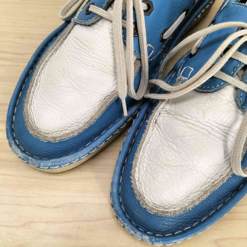 アディダス adidas ダブル レジスターマーク バイカラー レザー デッキ シューズ メンズ