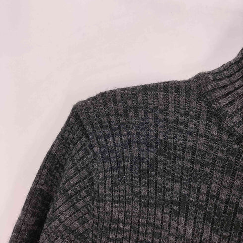 モッシモ MOSSIMO 総柄 アクリル ジップアップ ドライバーズ ニット セーター メンズ JPN:M