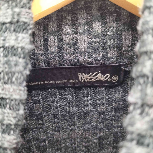 モッシモ MOSSIMO 総柄 アクリル ジップアップ ドライバーズ ニット セーター メンズ JPN:M