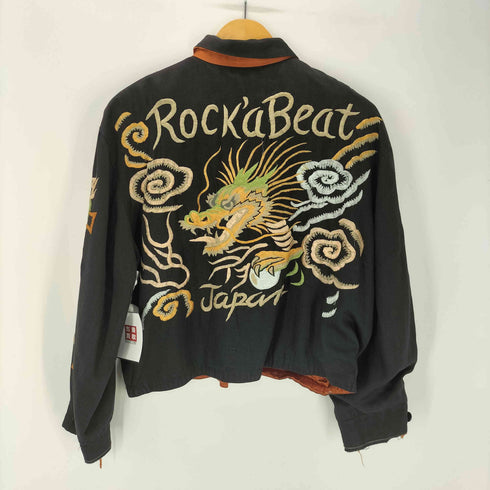 クリームソーダ CREAM SODA PINK DRAGON Rock a Beat リバーシブル FDOジップ 龍 ドラゴン リバーシブル スーベニア ジャケット メンズ