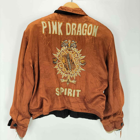 クリームソーダ CREAM SODA PINK DRAGON Rock a Beat リバーシブル FDOジップ 龍 ドラゴン リバーシブル スーベニア ジャケット メンズ
