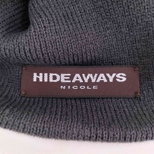 ハイダウェイニコル HIDEAWAYS NICOLE ロゴエンボスビーニー メンズ FREE